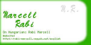marcell rabi business card
